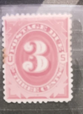 Dkstamps US J24 3c Postage Due Mint F-VF OG lH SCV $180 - Image 1 of 2