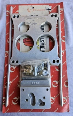Adaptador de carburador Offenhauser 6090 NOS PCV EGR MOPAR 400-440 1973+ Quadra-Jet  Foto 1 de 4