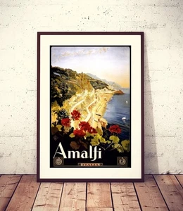 Amalfi, travel poster, Italy - Picture 1 of 5