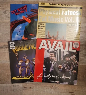 Lot of 4  Lp Records Punk Avail Millencolin NOFX Fat Wreck Music Color Vinyl - Image 1 of 2