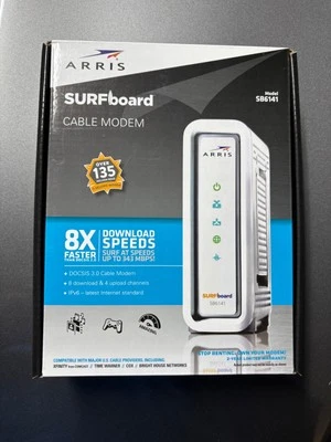 ARRIS Surfboard Cable Modem SB6141 DOCSIS 3.0 Motorola, high-performance modem  - Image 1 of 4