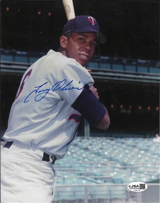 Former Minnesota Twins HOF Great Tony Oliva Autographed 8x10 W/JSA COA - Image 1 of 2