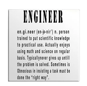 Genearl Engineer Definition Points Quote Refrigerator Kitchen Fridge Door Magnet - Picture 1 of 7