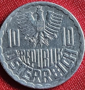 1986 Austria 10 Groschen Gorgeous Aluminum Coin Austrian World Currency - Picture 1 of 2