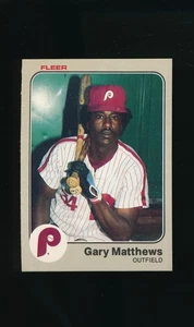 1983 Fleer #165 Gary Matthews * Outfield * Philadelphia Phillies * NM/NM-MT * - Picture 1 of 2