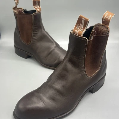 R.M. Botas Chelsea Williams Comfort Craftsman Marrón Oscuro EE. UU. Para Hombres 6 Foto 1 de 4