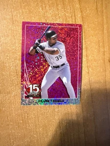 2025 Leaf National Convention - Frank Thomas - 1990 Pink Sparkle Promo 5/8 - Picture 1 of 2