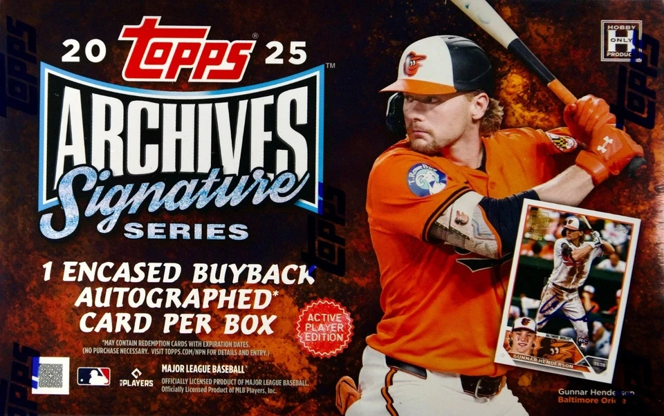 2025 Topps Archives Signature Series Factory Sealed Hobby Box - Image 1 of 1