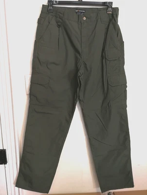 Calça cargo masculina série tática 511 36/34 bolsos verdes lona utilitário ao ar livre - Imagem 1 de 4