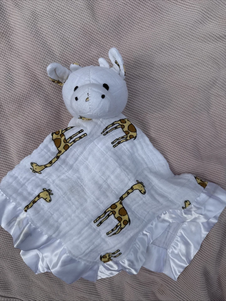 Manta de Seguridad Lovey Jirafa Adén + Anais Muselina Blanca Tema Selva Foto 1 de 4