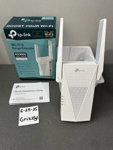 -NEW- TP-Link AX3000 WiFi 6 Range Extender (RE715X) - Photo 1/3
