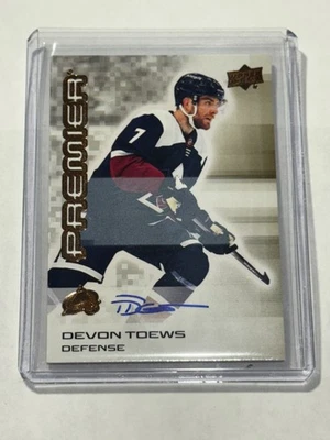 2024-25 UD Premier Bronze Auto Devon Toews #82 Colorado Avalanche / Team Canada - Image 1 of 2
