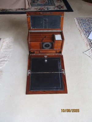 Reisesekretär Schreibschatulle Reiseschatulle Reiseschreibtisch Bramah London - Bild 1 von 4