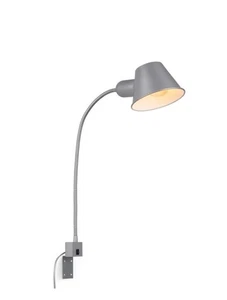 Briloner Bettleuchte Schwenkbar Schalter Ø 14 cm x 63 cm Chrom-Matt - Bild 1 von 3