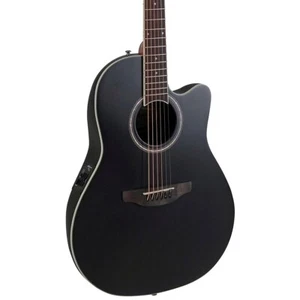 Applause AB28-5S Traditional Series Super Shallow Acoustic-Electric Guitar Black - Picture 1 of 8