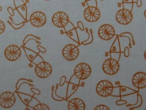 Cotton Fabric Retro bicycle 44" x 36" By Moda 735 - Picture 1 of 8
