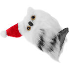  Woodland Furry Animal Ornament Santa Owl Figurines Christmas