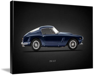 Arte en lienzo - Berlinetta Lusso 250 GT minimalista moderno clásico deportivo, 3 tamaños Foto 1 de 4