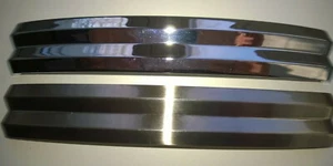 Design Bügelgriff gewölbt 1x Edelstahlfarben matt + 1x glänzend gleiche Form  - Bild 1 von 5