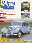 RETRO HEBDO n&#176;12 15/05/1997 BERLET TBO TRACTION 11 FAMILIALE PARIS-ROUEN
