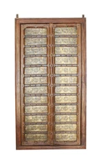 Elephant On Brass Antique Terrace Door Indian Jharokha Windows Iron straps Door