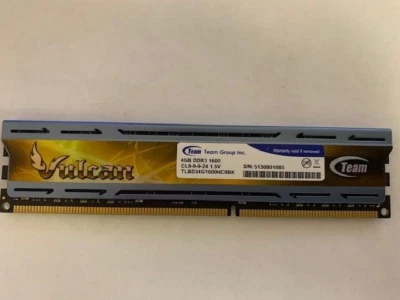 TEAM GROUP VULCAN 4GB DDR3-1600MHz PC3-12800 1.5V TLBD34G1600HC9BK - Image 1 of 2