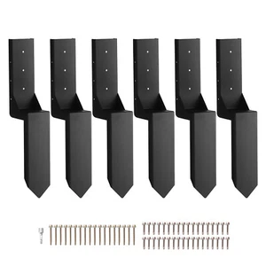VEVOR Picchetti Ancoraggi Recinzione Riparazione Supporto 89 x 89 mm 6 Pezzi - Foto 1 di 12
