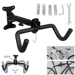Bike Storage Hook Folding Bracket Bicycle Stand Rack Hanger Holder Wall Mounted - Picture 1 of 12
