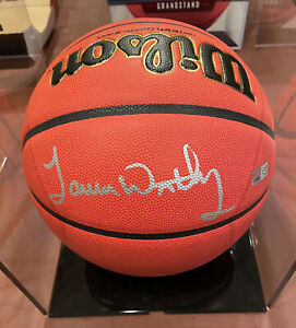 James Worthy of Los Angeles Lakers Autographed Basketball with COA