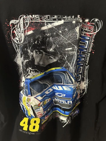 Nascar aop vtg shirt mens size 2XL Chase Authentic Race Graphic Jimmie Johnson Cover