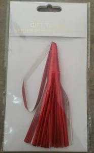 VIVID England Red Leather Tassel Decoration/Gift Topper - Picture 1 of 2