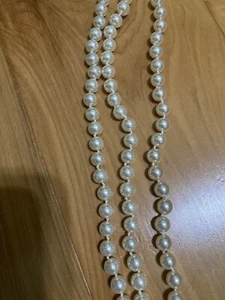 Vintage Multi Strand Faux Pearl 3-Strand Necklace (from 1950s-1960s) - Bild 1 von 6