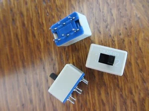 5x PCB 6 pines encendido 2 posiciones DPDT 2P2T mini interruptor deslizante perno lateral Siemens - Imagen 1 de 7
