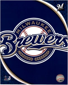 Foto de béisbol 8x10 con logotipo de los Cerveceros de Milwaukee con licencia - Imagen 1 de 1