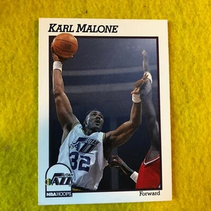 KARL MALONE , UTAH JAZZ , 1991 HOOPS BASKETBALL CARD #211 MINT - Picture 1 of 1