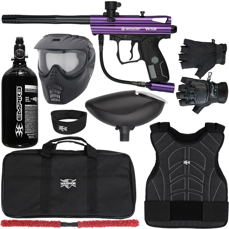 Kit de pistola de paintball protectora Kingman Spyder Victor nivel 1 - L/XL - púrpura Foto 1 de 1