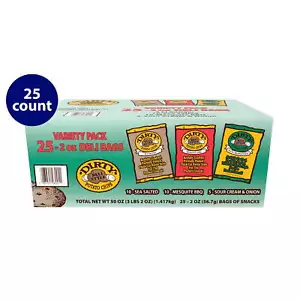 Dirty Potato Chips Variety Pack, Gluten-Free, Potato Chips, 2 oz, 25 Count USA - Picture 1 of 8