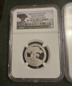 2013 S Clad Great Basin Quarter 25C NGC PF 70 Ultra Cameo 2 avail early - Picture 1 of 8