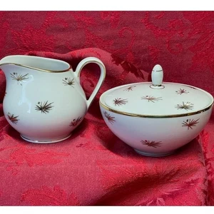 Oscar Schaller & Co Atomic Starburst Porzellan Sahne Zuckerdose Set Germany - Bild 1 von 10