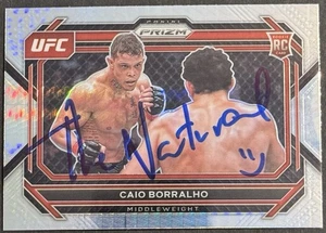 Caio Borralho Signed 2023 Panini Prizm Refractor UFC Rookie Card BAS Beckett - Picture 1 of 2