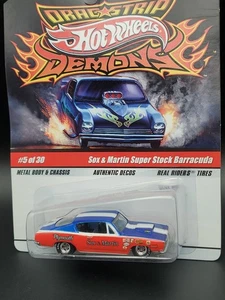Hot Wheels Drag Strip Demons Sox & Martin Super Stock Barracuda # 5 of 30 - Picture 1 of 3
