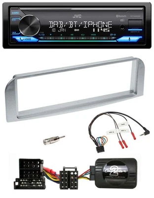 JVC Bluetooth DAB USB Lenkrad Autoradio für Alfa 147 GT silbergrau - Bild 1 von 4