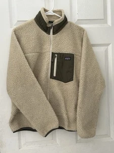 Patagonia Kids Classic Retro-X® Fleece Jacket Crème Color Size XL (14) - Picture 1 of 4
