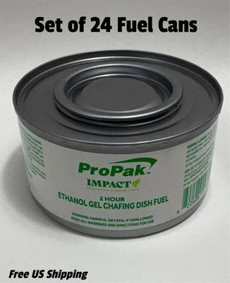 Lata de combustible de gel de etanol para rozaduras de 2 horas 6,8 oz cada juego de 24 Foto 1 de 4