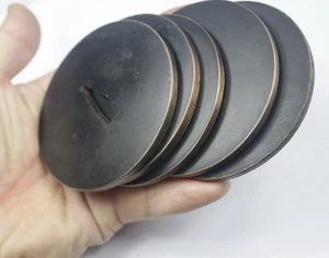 1 pc Round Steel Tsuba For Japanese Samurai Sword Katana Fitting Part - Picture 1 of 12