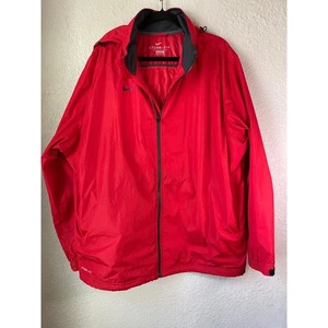 Nike Storm Fit XXL Rot Full Zip Leichte Regenjacke mit Kapuze Herren - Bild 1 von 8