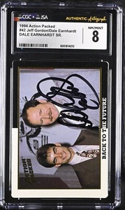 SIGNED 1994 ACTION PACKED #42 DALE EARNHARDT AUTOGRAPH CGC 8 JSA AUTHENTIC - Picture 1 of 2