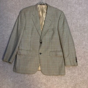 Vintage Tasso Elba Men's 42R jacket Houndstooth Vitale Canonico Wool Sport Coat - Picture 1 of 15