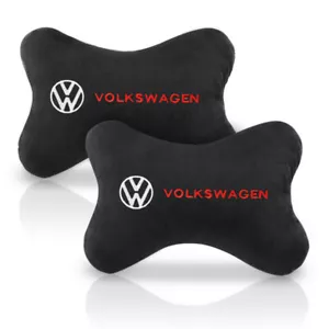 Car Headrest Cover Auto Seat Cover Head Neck Rest Pillow for VW Volkswagen Golf - Picture 1 of 16