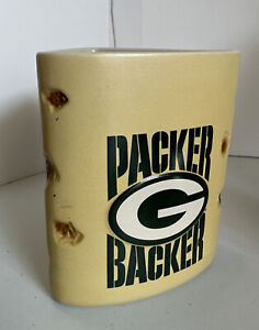 NFL Green Bay Packer Backer Cheese Wedge Shaped Large Beer Stein Coffee Mug 28oz